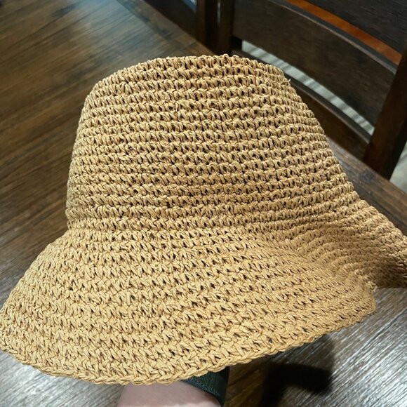 NWT Madewell Sz S/M Lantern Straw Hat Desert Dune Tan Women's NP770 - Picture 3 of 10